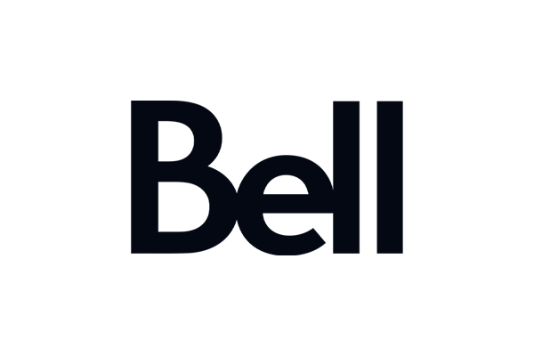 L'image montre le mot « Bell » écrit en caractères noirs et en gras sur un fond gris clair.